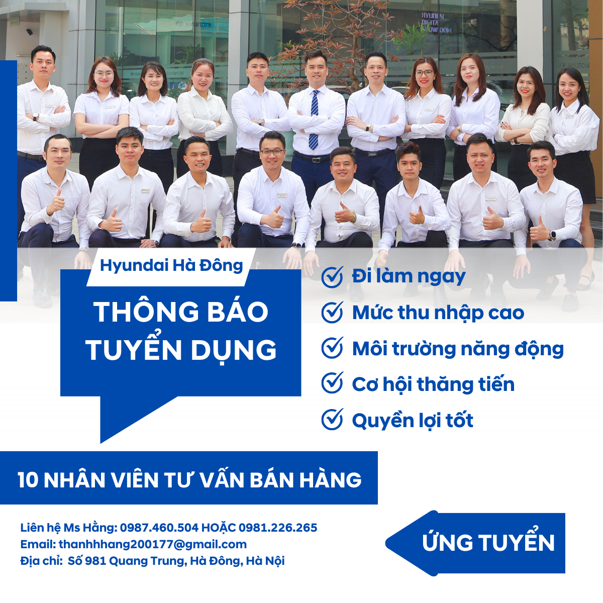 Th&ocirc;ng b&aacute;o tuyển dụng nh&acirc;n vi&ecirc;n Tư vấn b&aacute;n h&agrave;ng